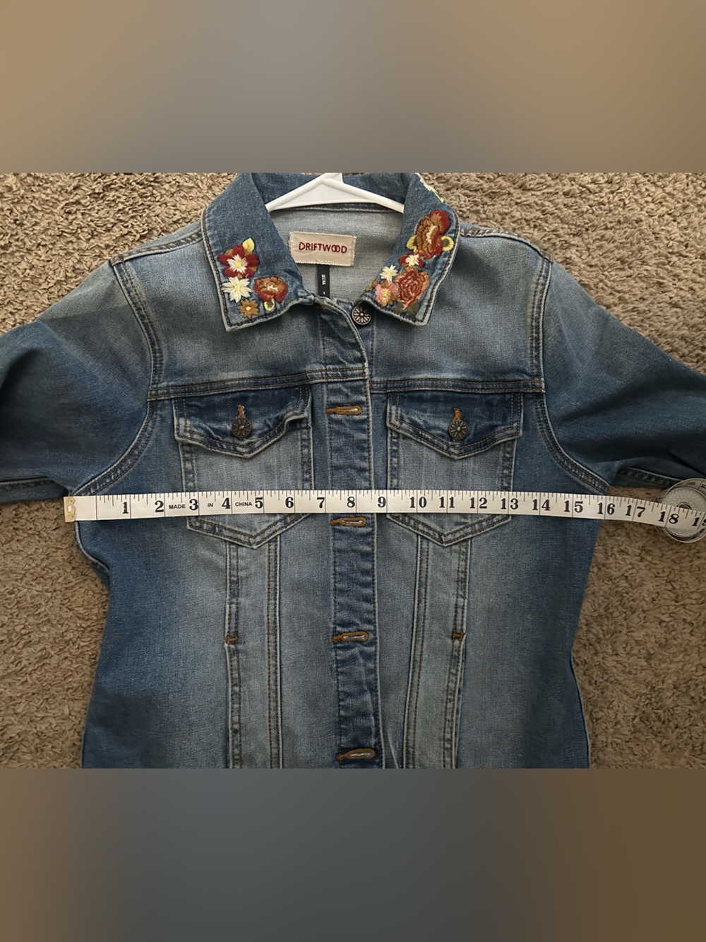 Updated Listing- NWOT Women’s Embroidered Denim Jacket with Eagle Design - Picture 5 of 5